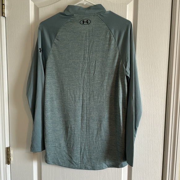 Men’s Small Under Armour Light Green Quarter Zip Pullover - Picture 4 of 6